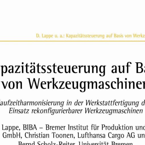 Capacity Control Based on Reconfigurable Machine Tools